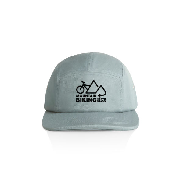 Black Logo Hat - AS Colour Finn Five Panel Cap Thumbnail